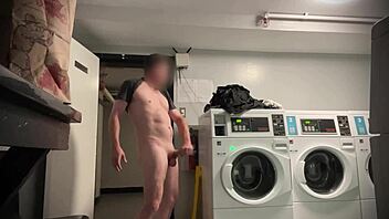 Muscular Bodybuilder Strokes Cock Outdoors, Almost Caught In Public Nudity