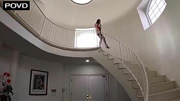 big cock stretches hazel moore's asshole in missionary blowjob session