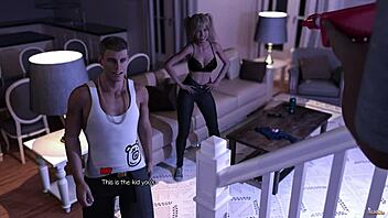 18-year-old scores with hot babysitter at home 😏