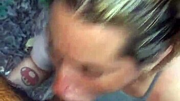 sucking big tits in public woods 😍