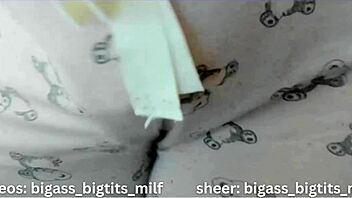 Pajama-Clad Milf Masturbates In Bed