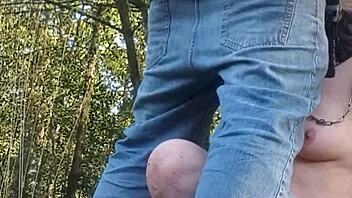 yo, check my slave f flashing in the forest today
