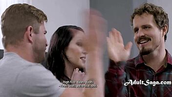 Virgin Men Try Threesome with Anna De Ville. Why Does She Take Anal So Well?