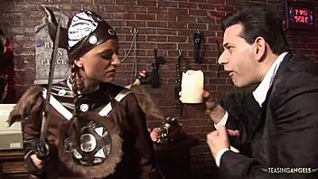 wow, this brunette chick loves riding and sucking cock so much! her shaved pussy moans in pleasure