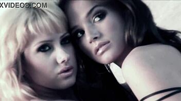 Holly Davis strips Jasmine Black from maid uniform for steamy toy play in wild action.