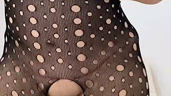 Mature Blonde's Seductive Lingerie Leads to Creampie Risk