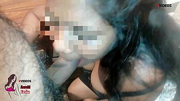 Horny teacher gets facefucked by her Indian student