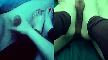 Barefoot Goddess Twinkletoes Gives Cuck Footjob