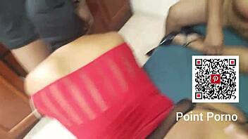 Big ass orgy with three women and two men