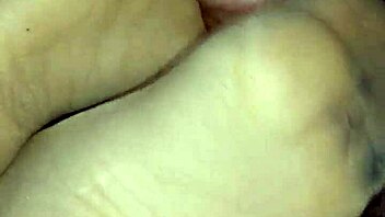 homemade session with footjob using sheer nylons