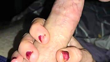 Wife Jerks, Blows, And Fucks To Cum Covered Asshole