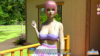 NAOMI GETS HELPED WITH YARDWORK BY CURVY HOTTIES IN GARDEN THREESOME