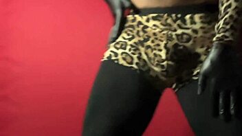 Seductive striptease dance performance