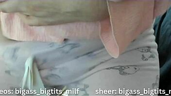 Pajama-Clad Milf Masturbates In Bed