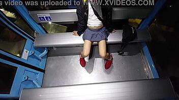 damn, mexican tranny flashes huge cock on cablebus in wild public display!