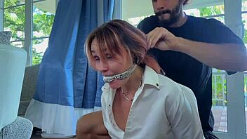 Girlfriend gets needy from tickling and moans