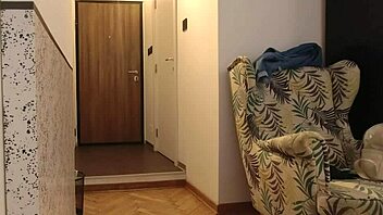 Blonde Wife Flashes Big Tits And Ass To Naked Delivery Boy Who Won't Leave