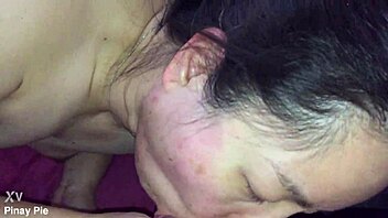 Asian milf fluffing cock, wanna see me suck it hard?!