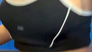 Hot Chick Trains In Crowded Bathroom With Creampie And Licking