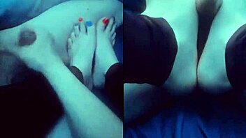 Barefoot Goddess Twinkletoes Gives Cuck Footjob