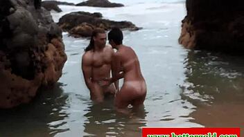 Euro Latina babe got anal slammed hard on beach, oops!