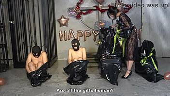 Hey, Mistress Sara, got four masochistic men for you