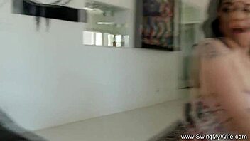 big tit blonde wife getting drilled in group?