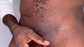 Ninja Man Strokes Monster Cock to Explosive Cum Release