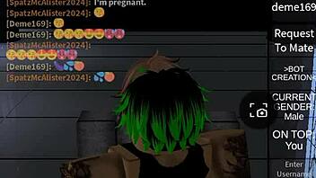 Deme169 boldly bends Spatz McAllister over for intense doggystyle in Roblox