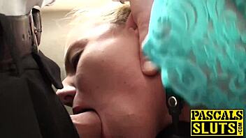 Hot Fuck with Tied Up Bitch Gagged and Bent Over for Domination 😳