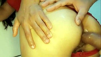 young latina girl got her ass fucked in the bathroom, then did a striptease after i filled her with cum