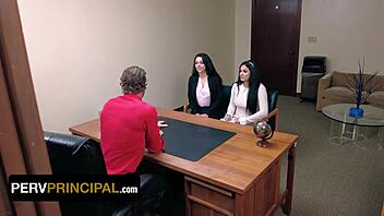 Corrupt Latina Secretary Caught Embezzling, Her Ass And Pussy On The Line