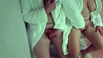 Slut Wife Screws Stranger Hard at Public Sauna