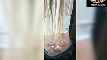 alexia duucan gets her ass tattooed by celebrity artist