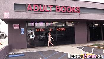 gloryhole teen 18+ sucking huge cock with passion