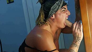 Muscular hunk getting fans in the mood for some hot sex in trailer