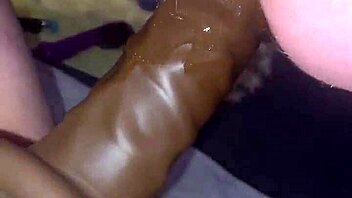 Geez, pegging his ass with that huge toy tonight!