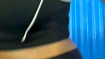 Hot Chick Trains In Crowded Bathroom With Creampie And Licking