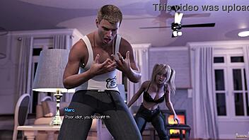 18-year-old scores with hot babysitter at home 😏