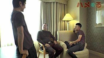 Yo, Check This Japanese Hottie in Wild 4P Creampie Party!