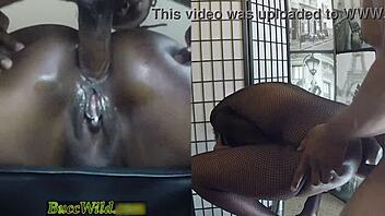 barstool anal orgasm drips ghetto pussy