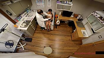 Tiny-titted student gets examined in hidden cam hospital footage