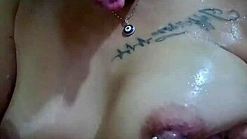 young latina enjoys a private homemade massage session