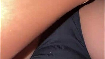 riding his big cock in the car for rough creampie