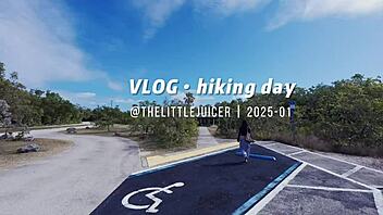 Outdoor hiking turns into hot sex vlog with asian girlfriend and big tits