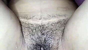 young latina enjoys a private homemade massage session