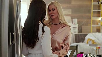 Serene Siren And Vivian Foxx In Steamy Lesbian Sex Scene