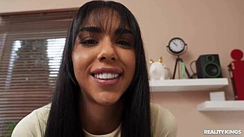 Checking her wild history, reality kings catch steamy athletic action.