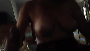 Mature 50 plus busty wife gives handjob to 60 plus cock with big tits