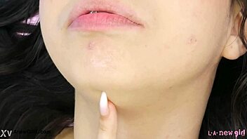 Asian Teen 18+ Model Reveals Sexy Body on Sofa